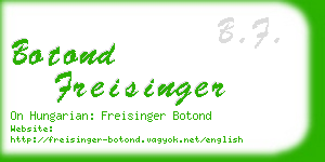 botond freisinger business card